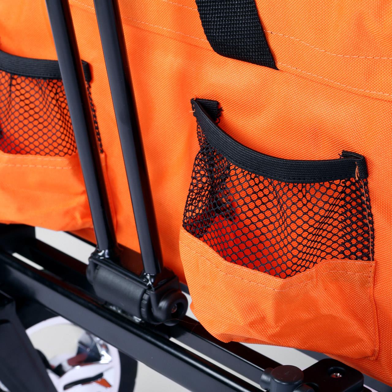 B-WARE Chariot à bras FUXTEC City Cruiser avec toit ouvrant ORANGE - Image 9
