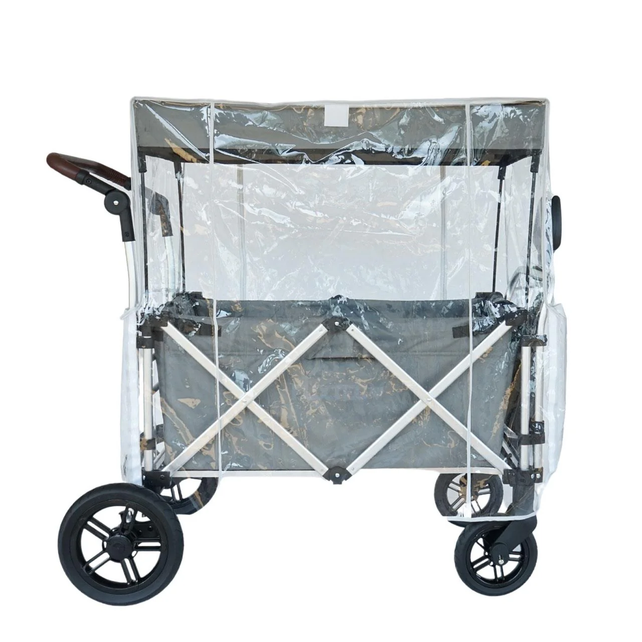 B-WARE FUXTEC - Protection transparente contre la pluie pour le chariot pliable Super Cruiser