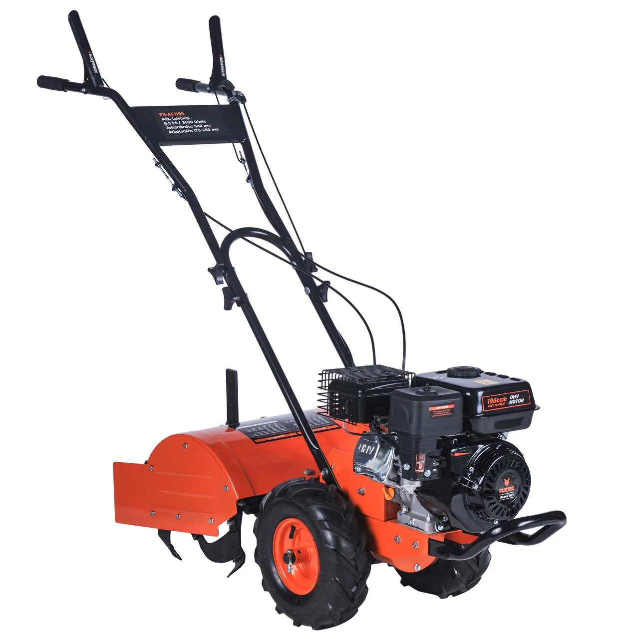B-WARE Motobineuse motoculteur thermique FUXTEC FX-AF1196 largeur de travail 50 cm - Image 2