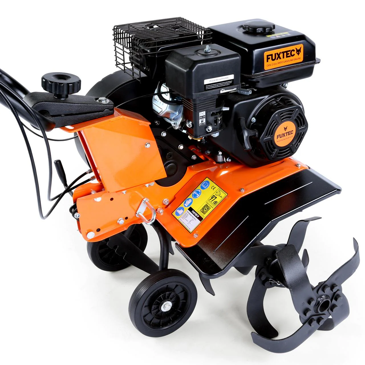 B-WARE Motobineuse motoculteur thermique FUXTEC FX-AF1212 avec largeur de travail 85cm - Image 9
