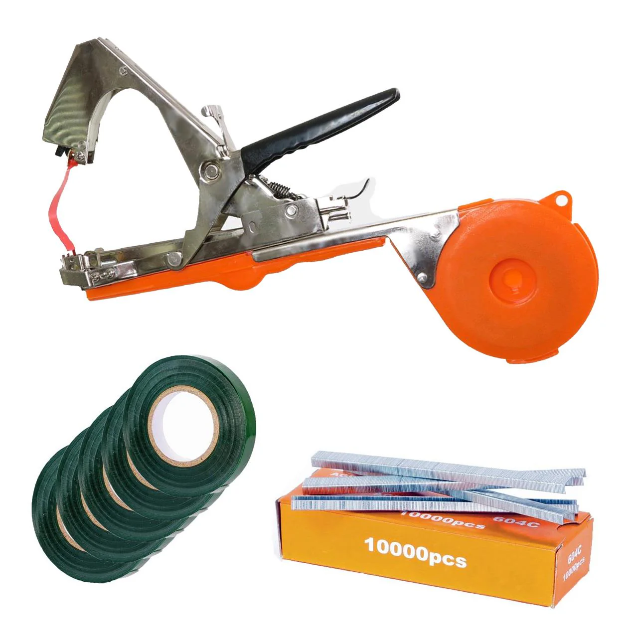 B-WARE Set pince à lier + 10000 agrafes + 5 rouleaux rubans FUXTEC FX-BZ30