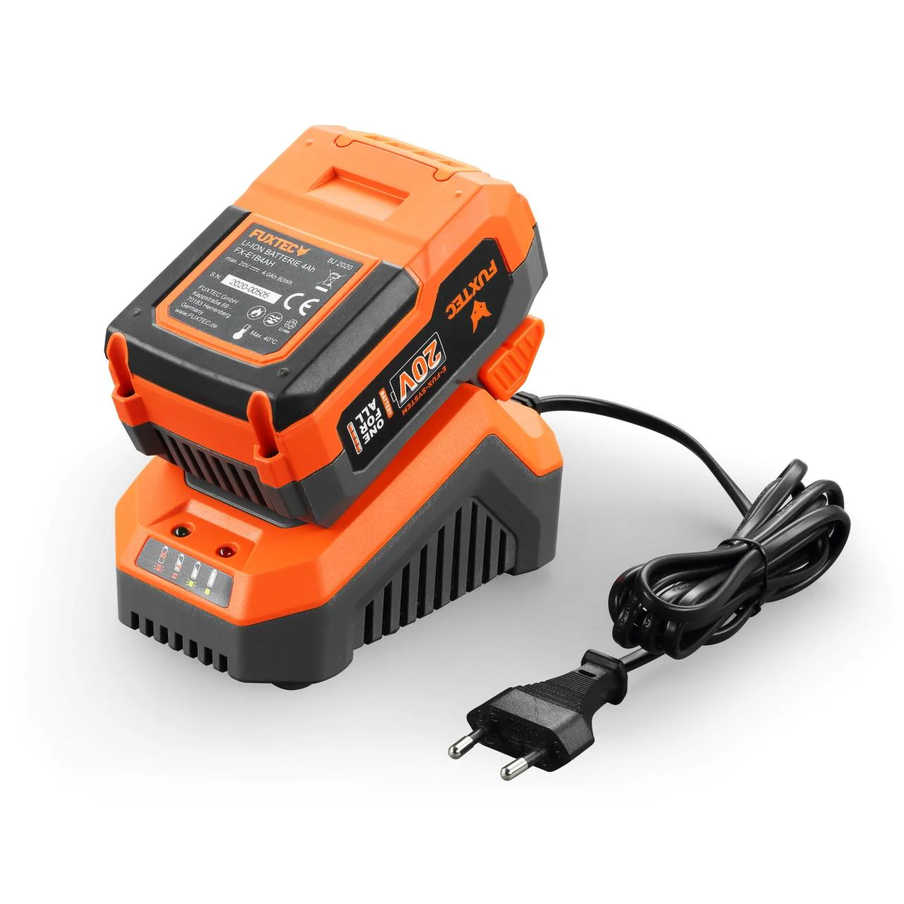 B-WARE Chargeur rapide 2,4Ah 20V FUXTEC FX-E1LG2A - Image 3