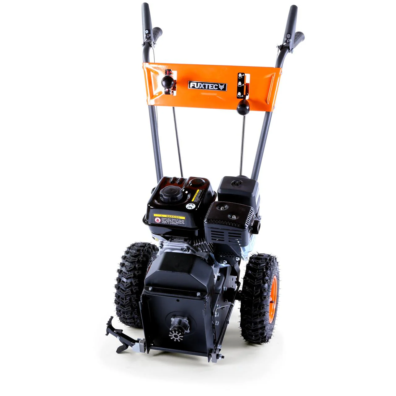 B-WARE Balayeuse déneigeuse thermique FUXTEC FX-KM196, avec brosse de balayage - sans embout optionnel - Image 9