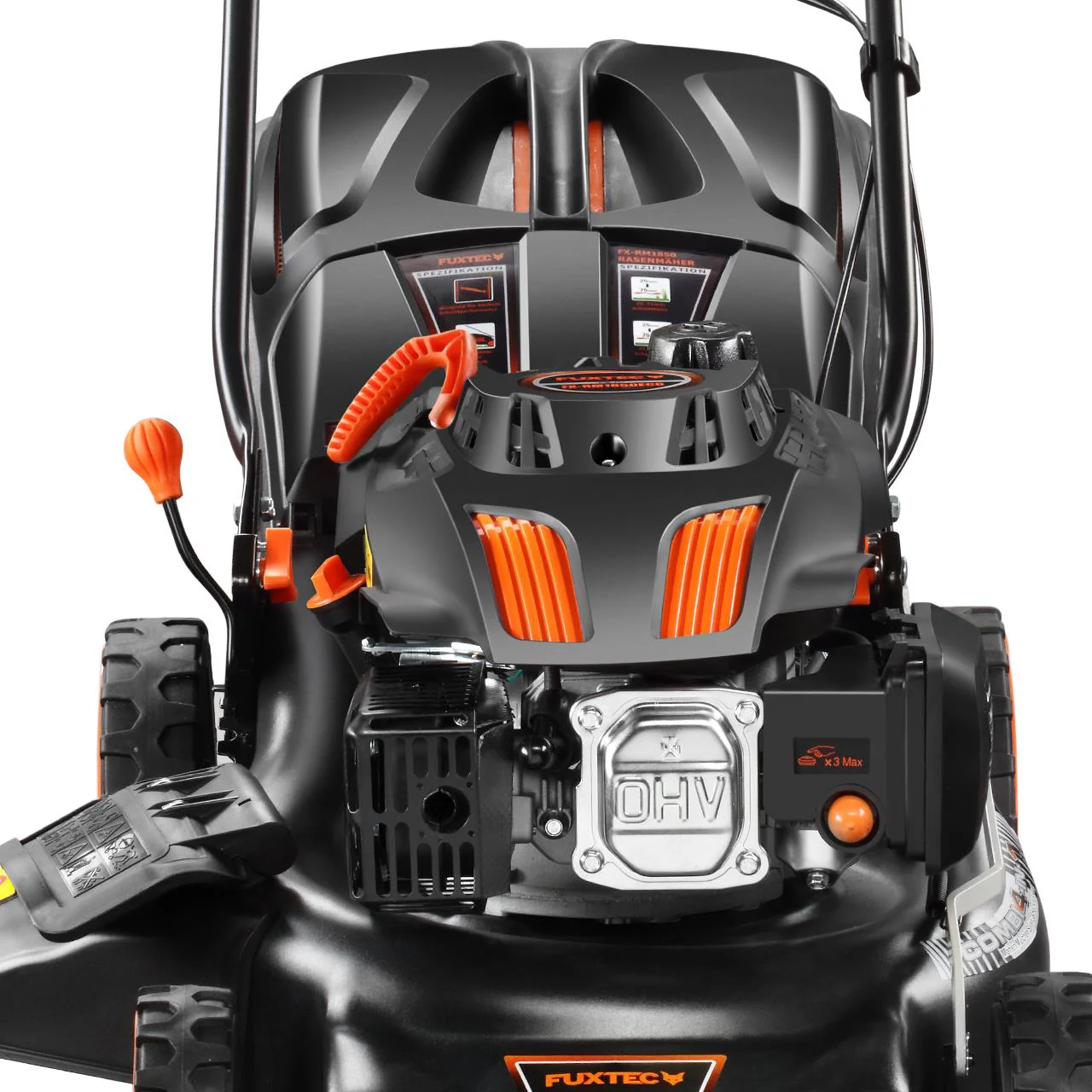 B-WARE FUXTEC FX-RM1855 Benzin Rasenm&auml;her mit EasyClean - Image 10