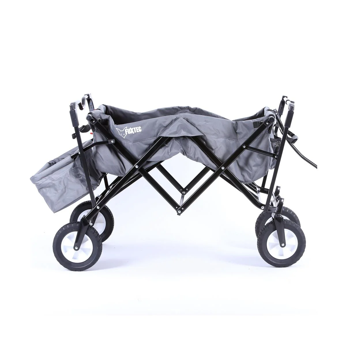 B-WARE FUXTEC Bollerwagen GRAU mit Sonnendach JW-76AG - Image 3