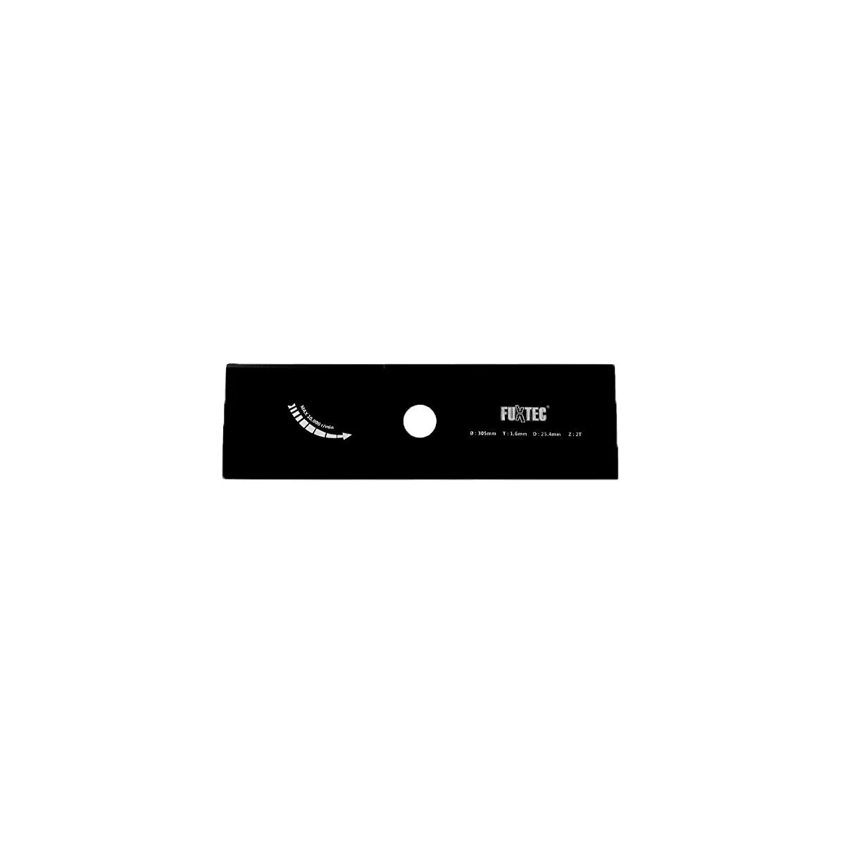 B-WARE FUXTEC - Couteau broyeur à 2 dents avec diamètre 25,4mm débroussailleuses MT152 / MS152 / MT4en1 / MT 2en1