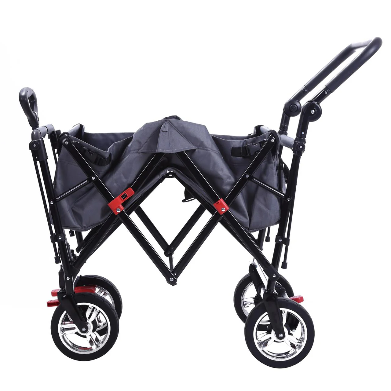 Chariot à bras Easy Cruiser d'occasion avec auvent protégé contre les UV et poignée de poussée supplémentaire - Image 14