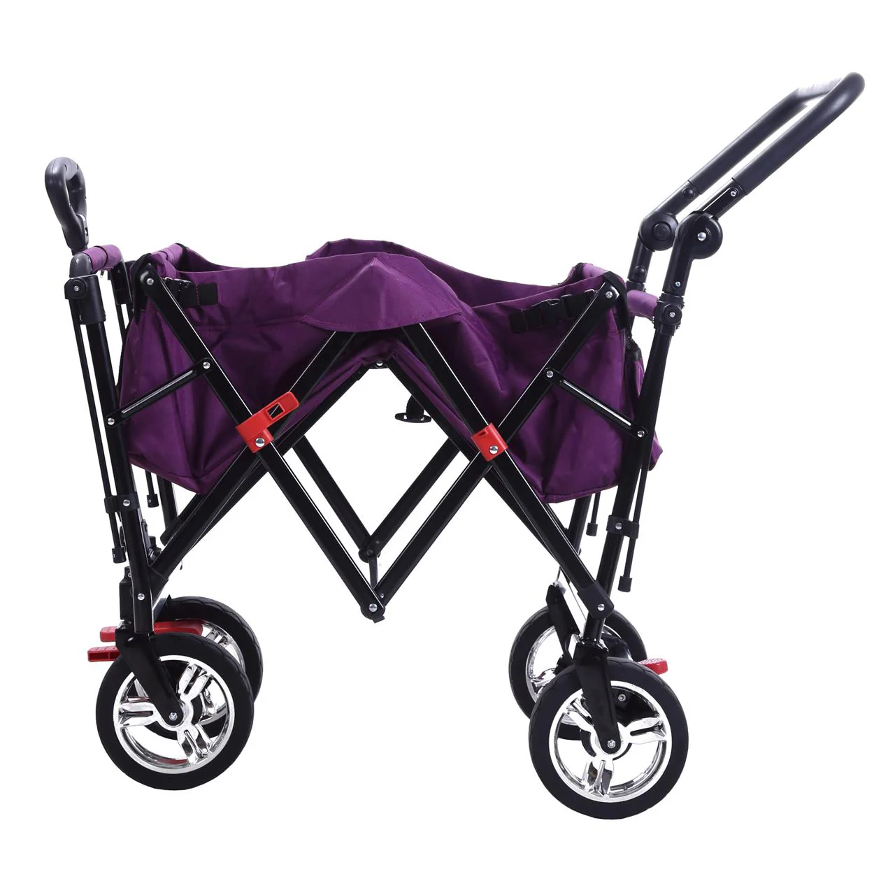 Chariot à bras Easy Cruiser d'occasion avec auvent protégé contre les UV et poignée de poussée supplémentaire - Image 24