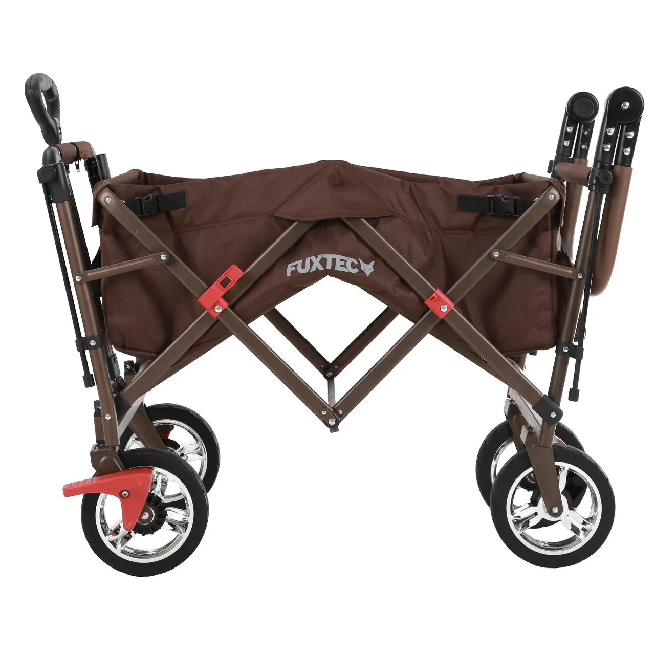 Chariot à bras Easy Cruiser d'occasion avec auvent protégé contre les UV et poignée de poussée supplémentaire - Image 3