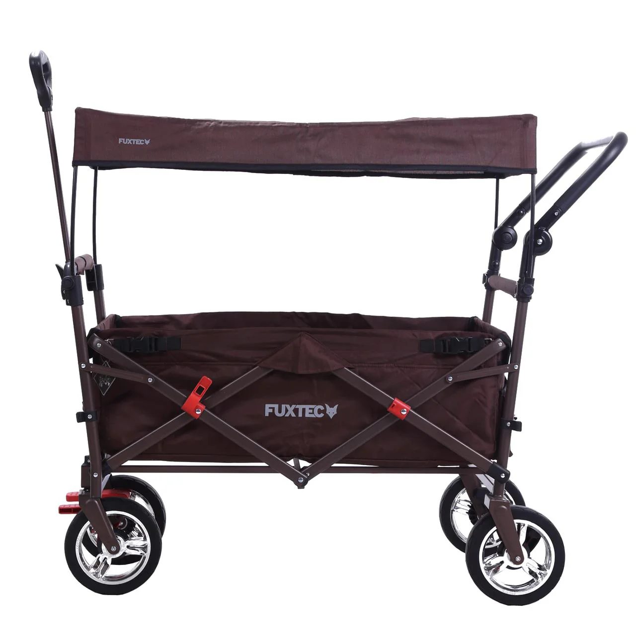 Chariot à bras Easy Cruiser d'occasion avec auvent protégé contre les UV et poignée de poussée supplémentaire - Image 37
