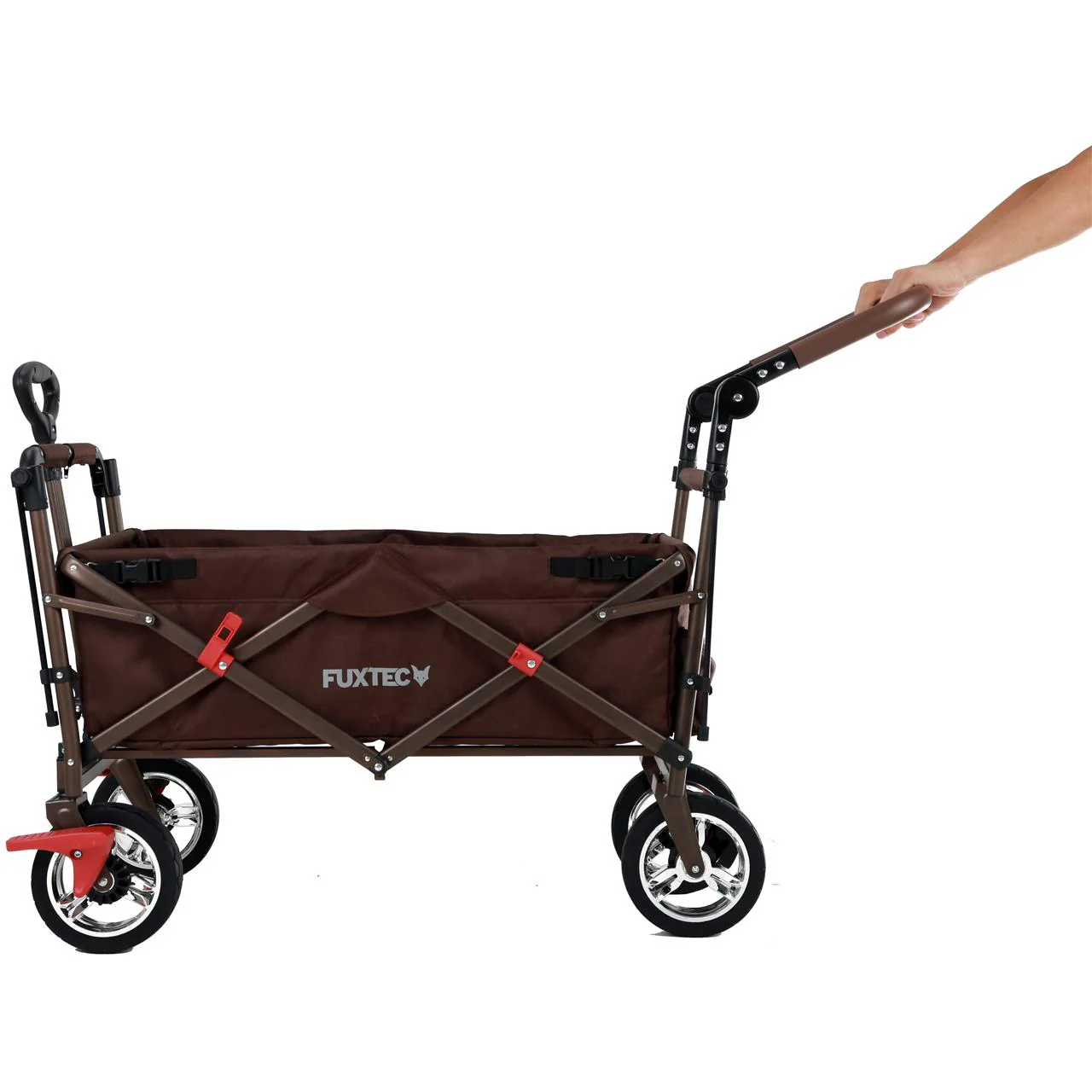 Chariot à bras Easy Cruiser d'occasion avec auvent protégé contre les UV et poignée de poussée supplémentaire - Image 5