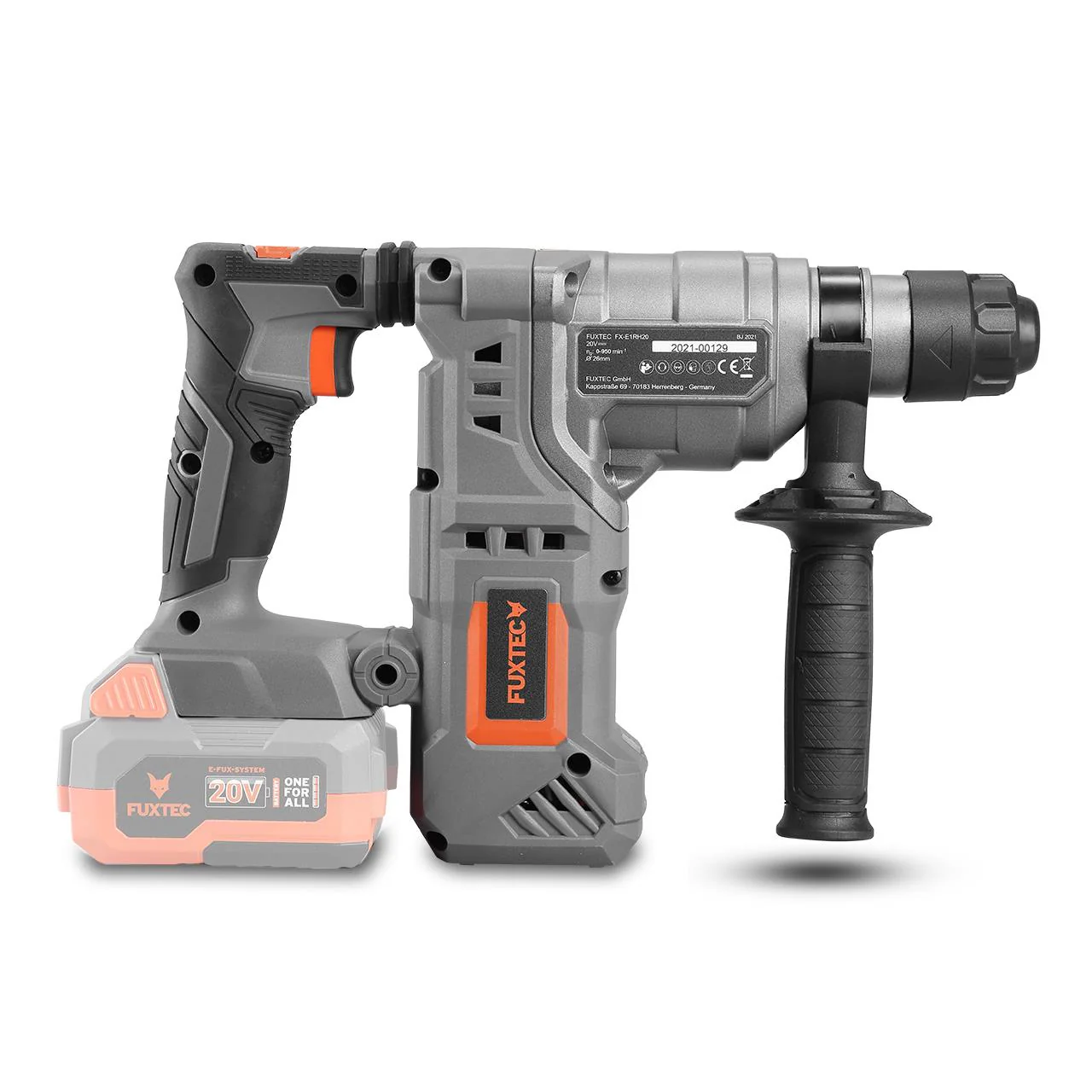 B-WARE Marteau perforateur burineur sans fil 20V FUXTEC FX-E1RH20 - Sans batterie ni chargeur - Image 2