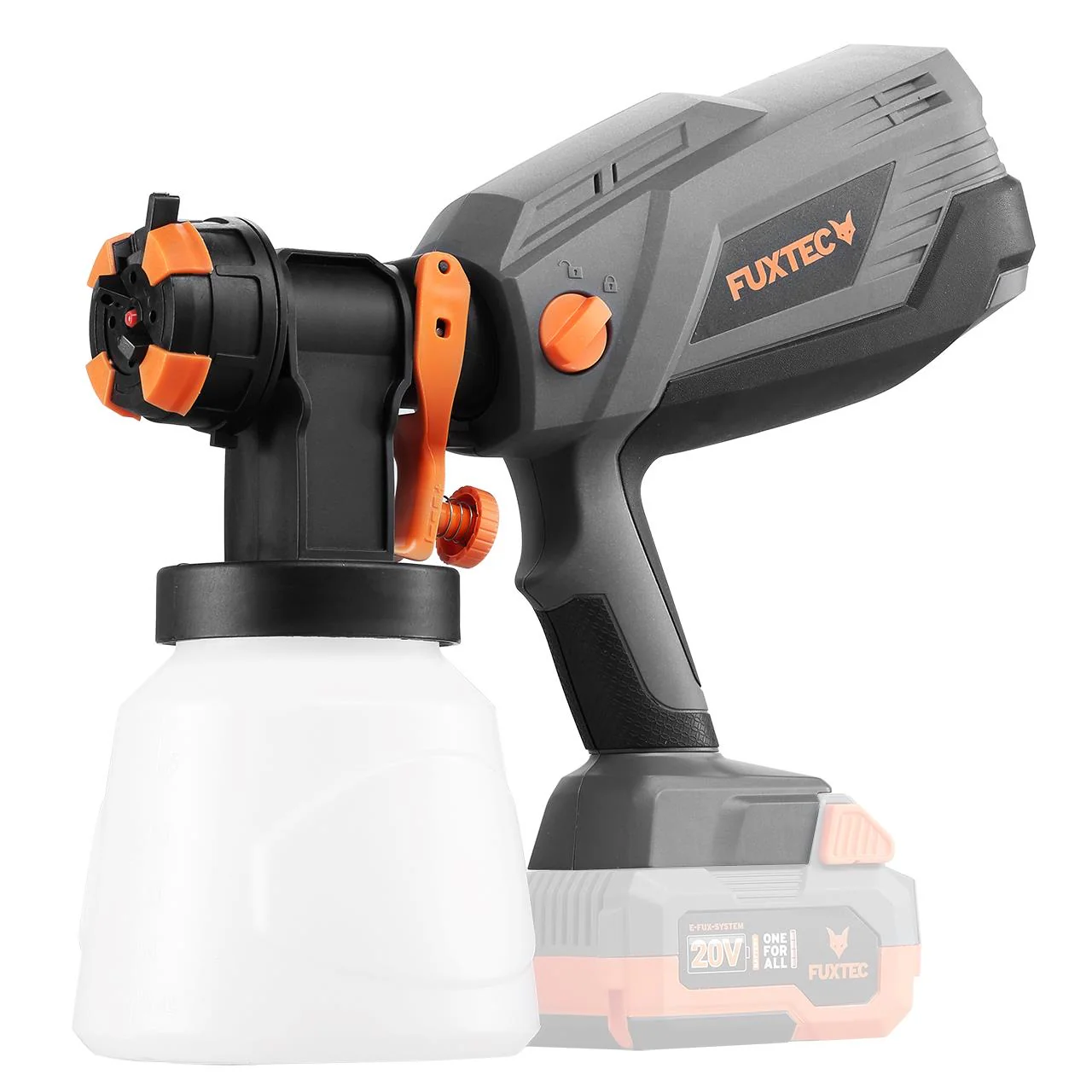 B-WARE Pulvérisateur de peinture batterie 20V FUXTEC FX-E1CSP20 - sans batterie ni chargeur