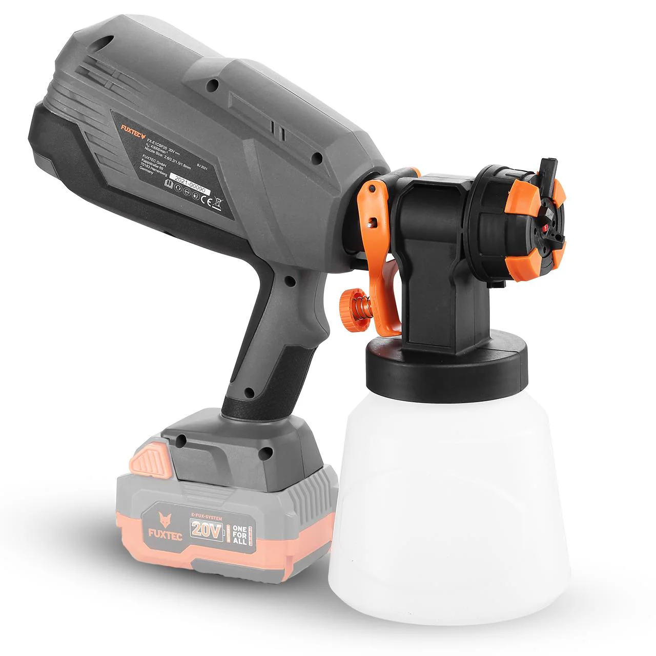 B-WARE Pulvérisateur de peinture batterie 20V FUXTEC FX-E1CSP20 - sans batterie ni chargeur - Image 4