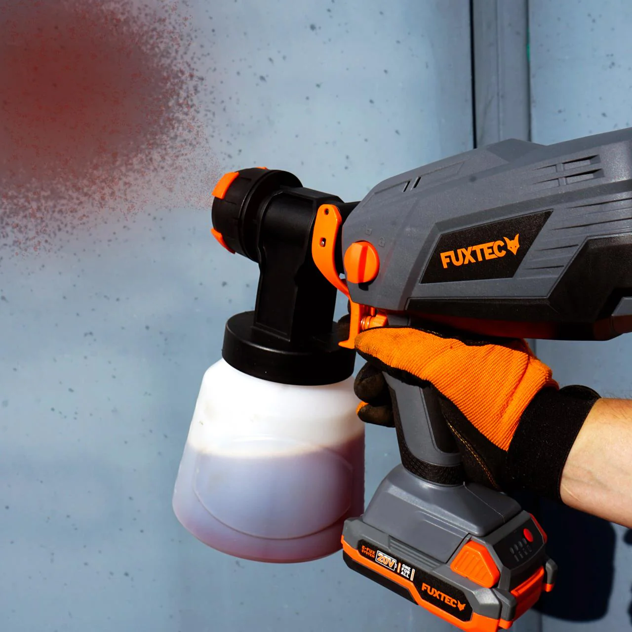 B-WARE Pulvérisateur de peinture batterie 20V FUXTEC FX-E1CSP20 - sans batterie ni chargeur - Image 5