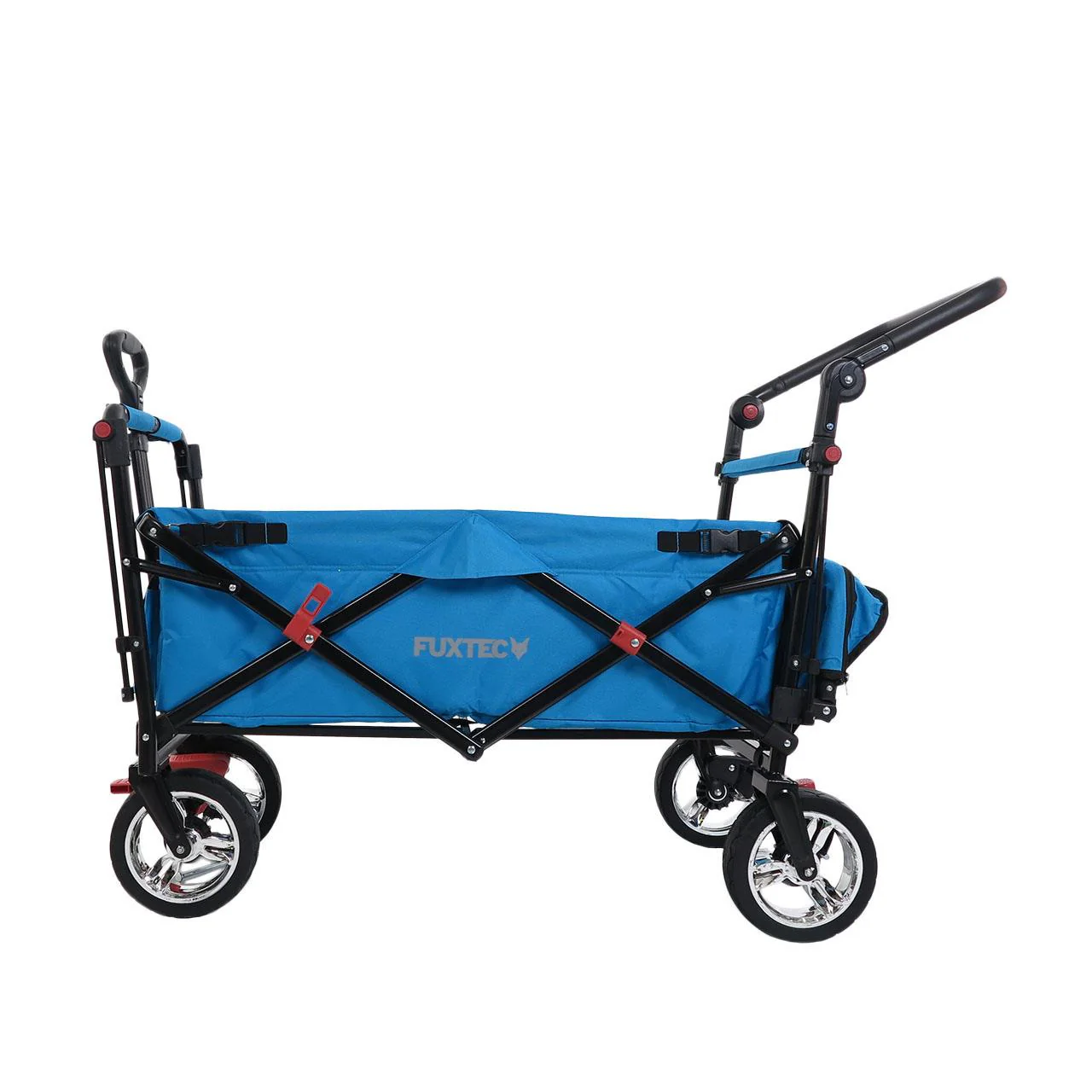 Chariot à main FUXTEC Smart Cruiser Occasion avec toit ouvrant protégé contre les UV, poignée de poussée et extension intérieure - Image 17
