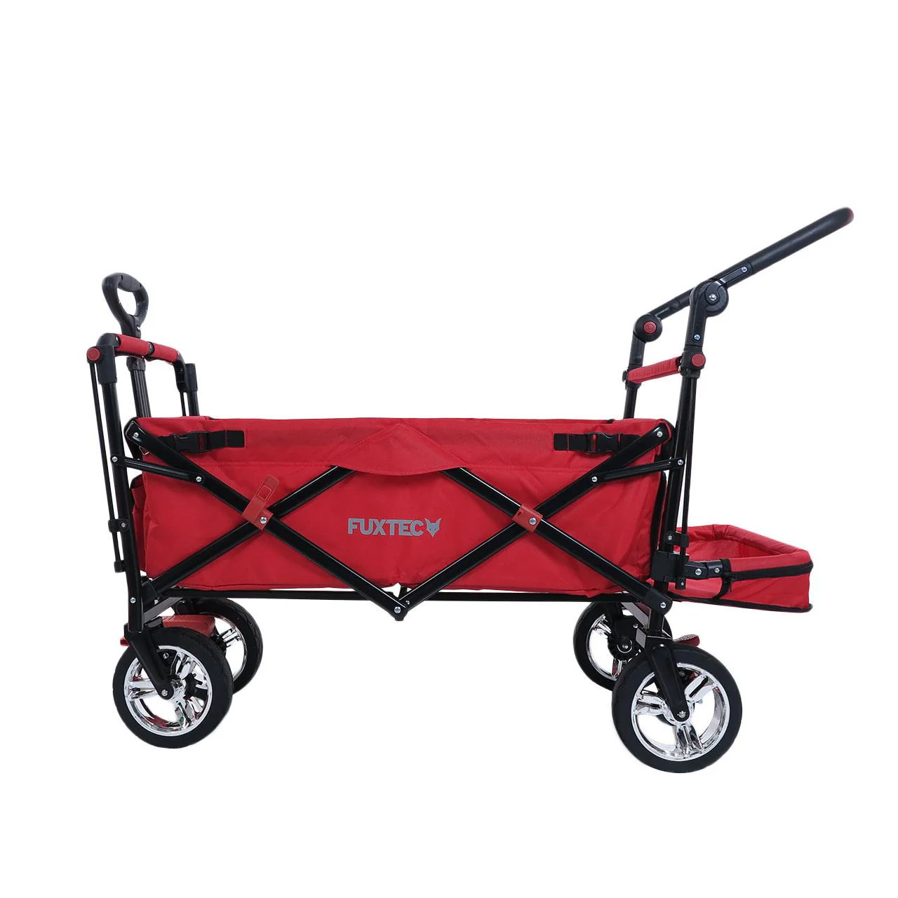 Chariot à main FUXTEC Smart Cruiser Occasion avec toit ouvrant protégé contre les UV, poignée de poussée et extension intérieure - Image 20