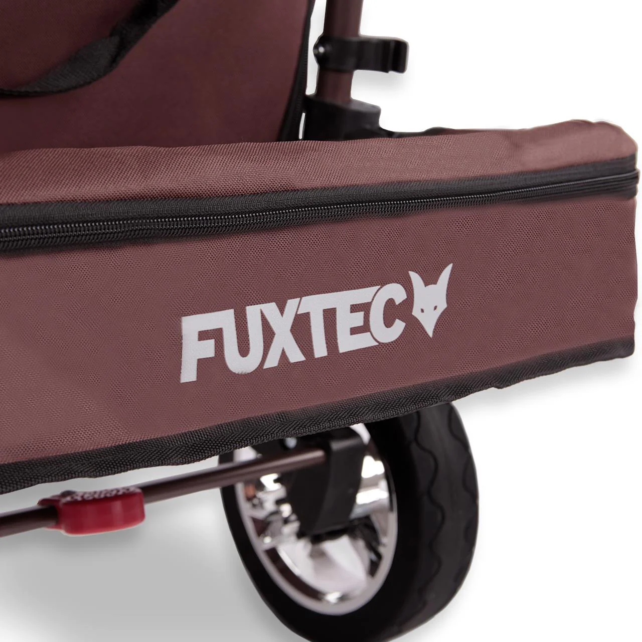 Chariot à main FUXTEC Smart Cruiser Occasion avec toit ouvrant protégé contre les UV, poignée de poussée et extension intérieure - Image 26