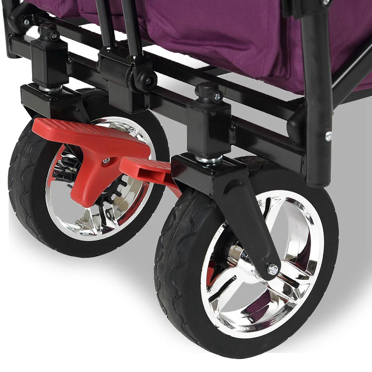 Chariot à main FUXTEC Smart Cruiser Occasion avec toit ouvrant protégé contre les UV, poignée de poussée et extension intérieure - Image 6