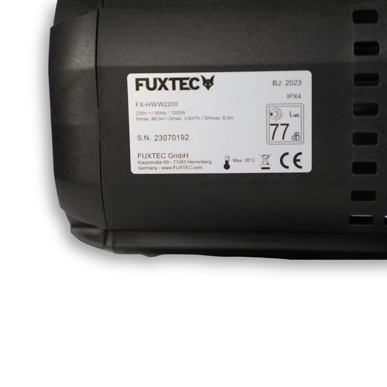 B-WARE FUXTEC Groupe de surpression FX-HWW2200 - Image 10