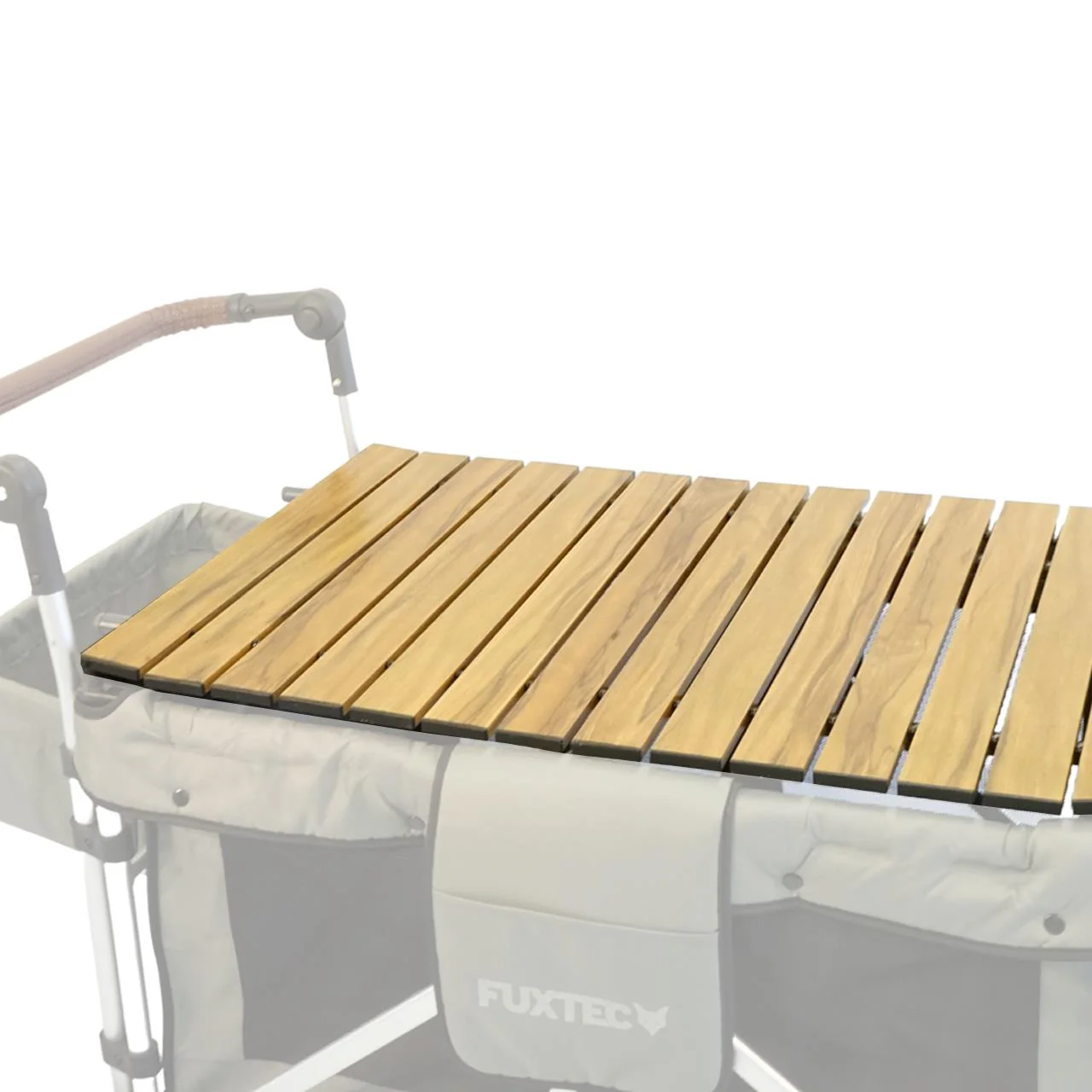 B-WARE FUXTEC - Table apparence bois amovible chariot de transport family Cruiser - Image 3