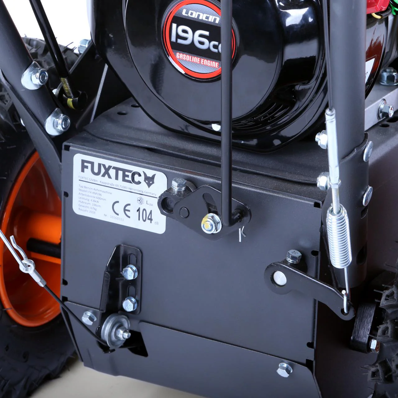 Balayeuse déneigeuse thermique FUXTEC FX-KM196, avec brosse de balayage - sans embout optionnel - Image 4