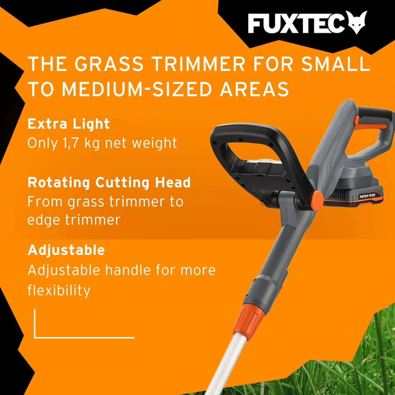 FUXTEC Tondeuse à gazon sans fil 20V FX-GT20 SET brush cutter - Image 5