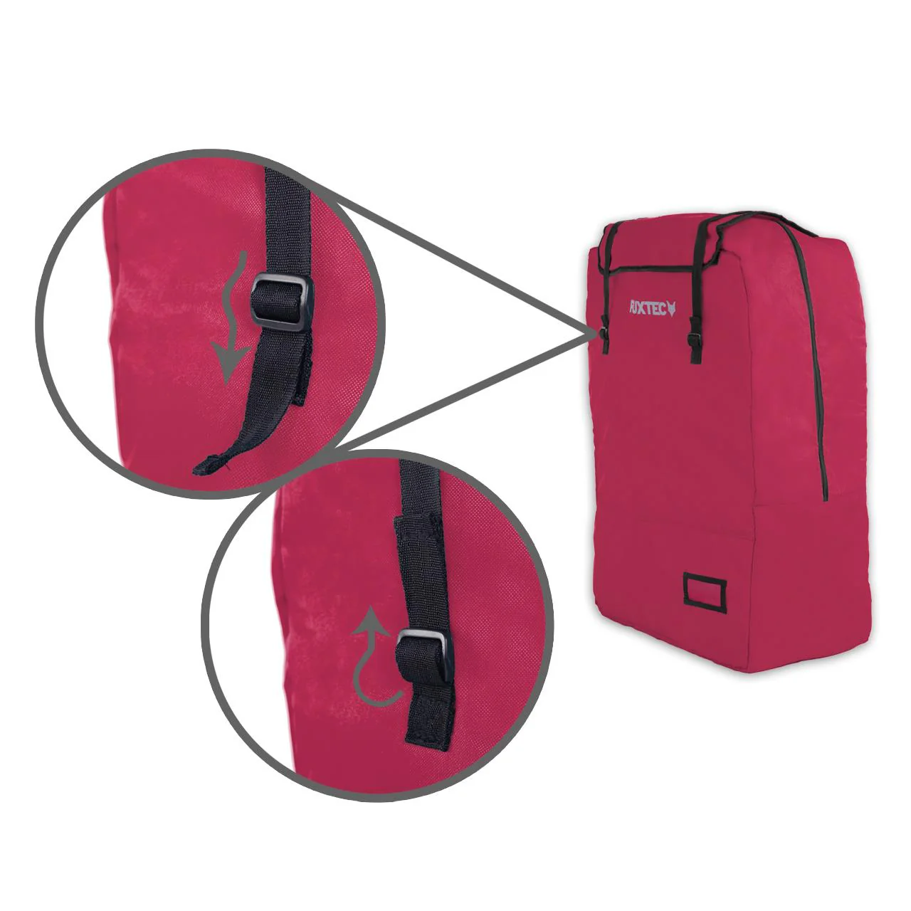 FUXTEC - Housse de transport rembourré rouge chariot Easy et Smart Cruiser - Image 6