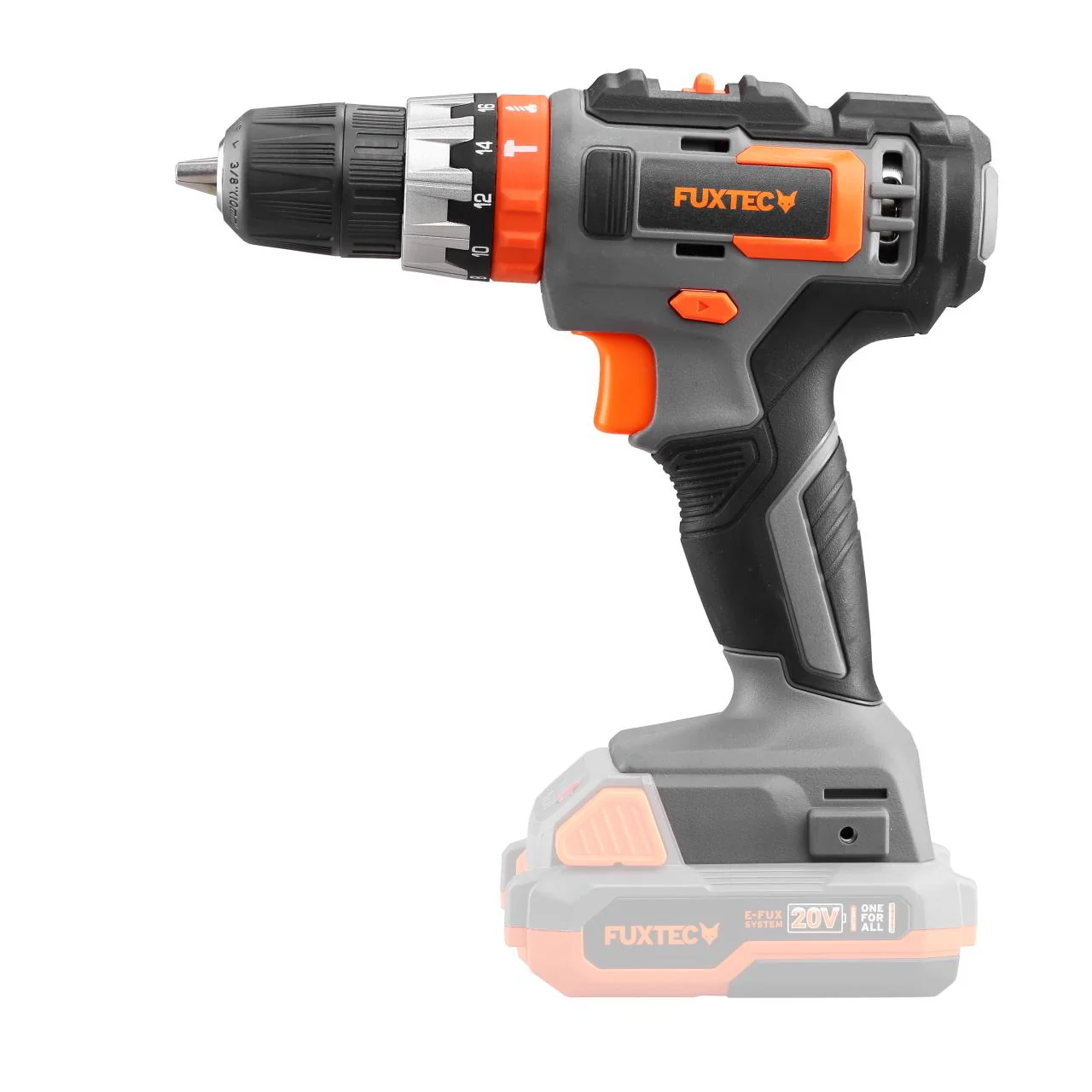 FUXTEC - Perceuse-visseuse à percussion sans fil 20V FX-E1SBS20 et son kit d'embouts - Image 2