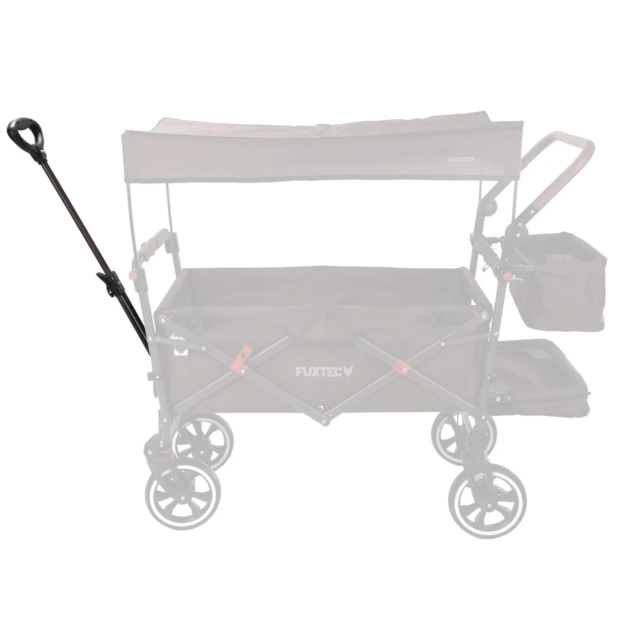 FUXTEC - Poignée avec tige Marron Chariot FUXTEC Premium Cruiser