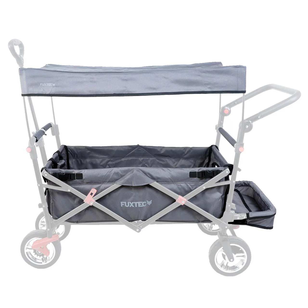 FUXTEC - Set complet tissu gris chariot de transport Smart Cruiser