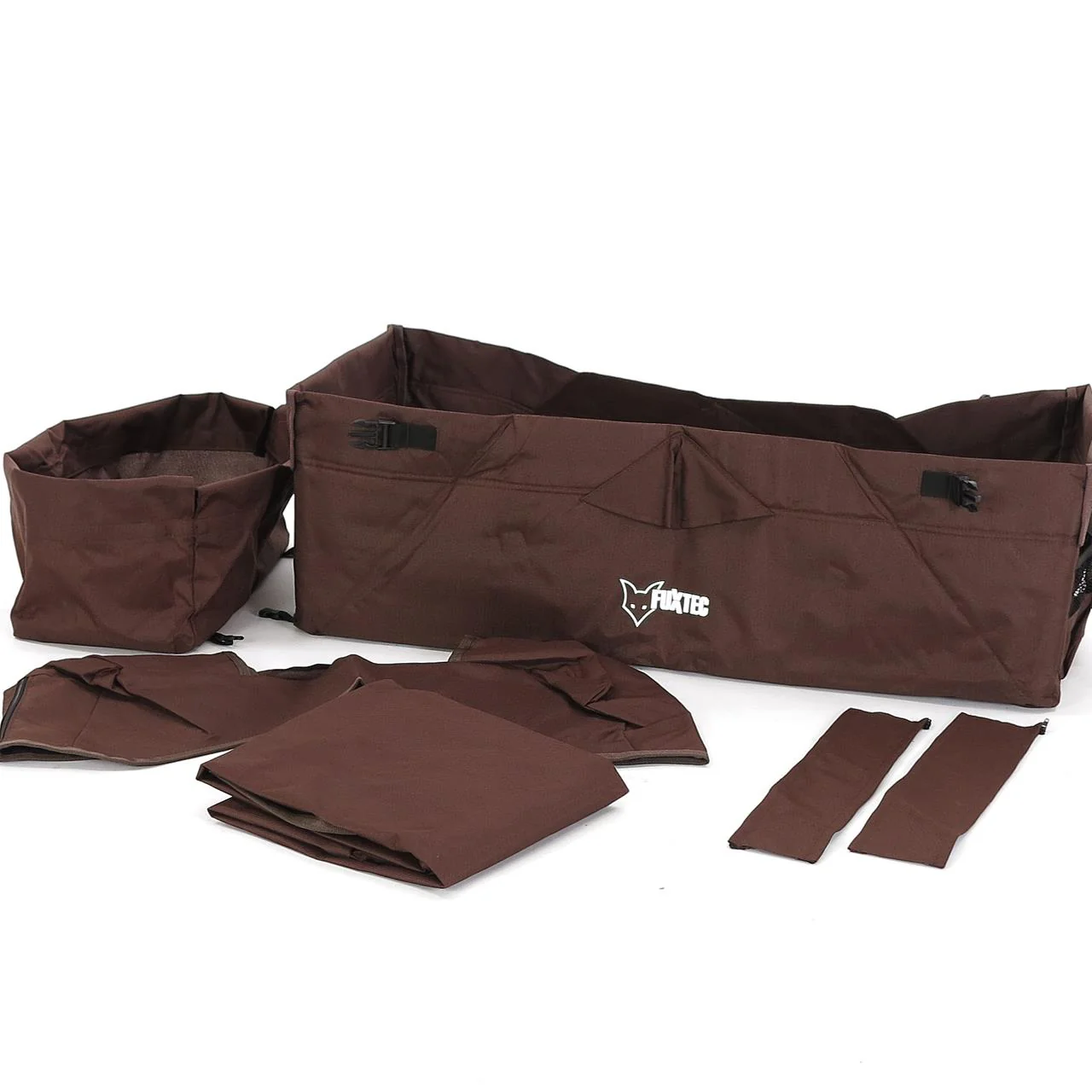 FUXTEC - Set complet tissu marron chariot de transport City Cruiser