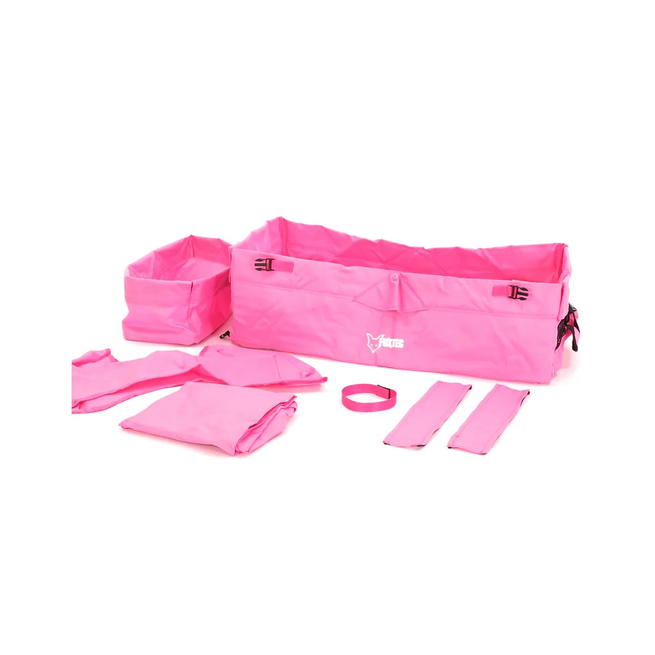 FUXTEC - Set complet tissu rose chariot de transport City Cruiser