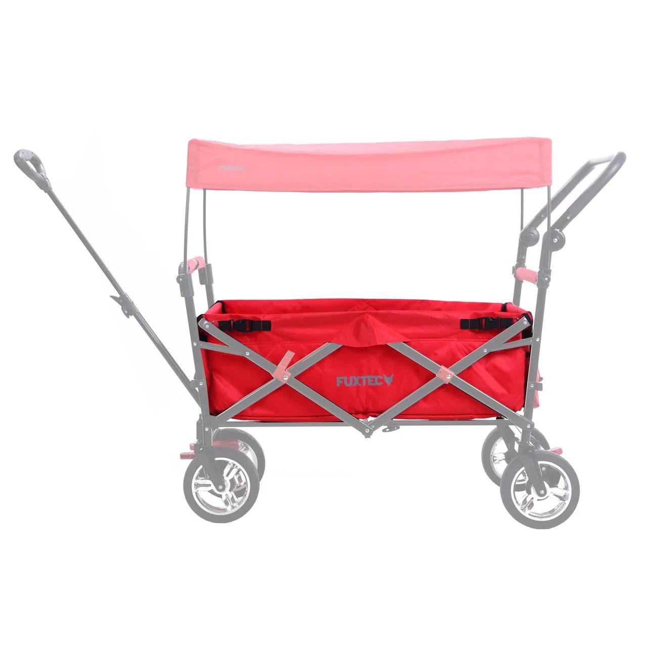FUXTEC - Tissu d'habitacle chariot de transport pliable Easy Cruiser en rouge