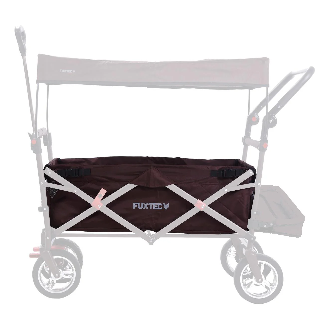 FUXTEC - Tissu d'habitacle chariot de transport pliable Smart Cruiser en marron