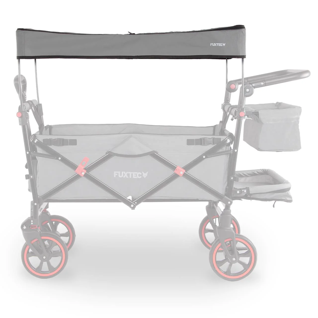 FUXTEC - Toit protection solaire gris chariot premium cruiser