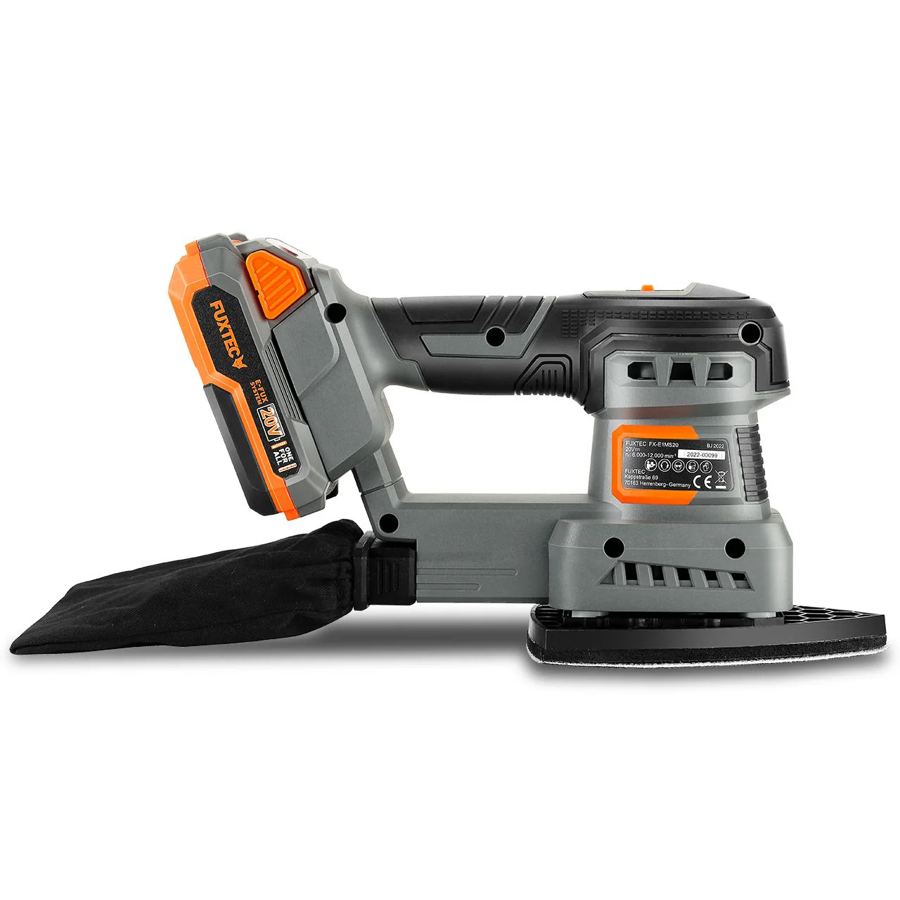 Ponceuse delta sans fil 20V FUXTEC FX-E1MS20 SET avec 1 x batterie 2Ah, 1 x chargeur 1A - Image 5