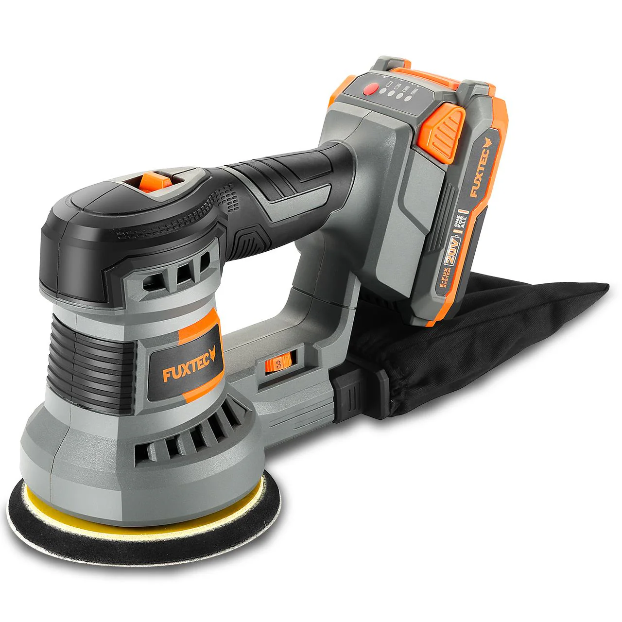 Ponceuse rotative sans fil 20V FX-E1RS20 SET avec 1 x batterie 2Ah, 1 x chargeur 1A - Image 2