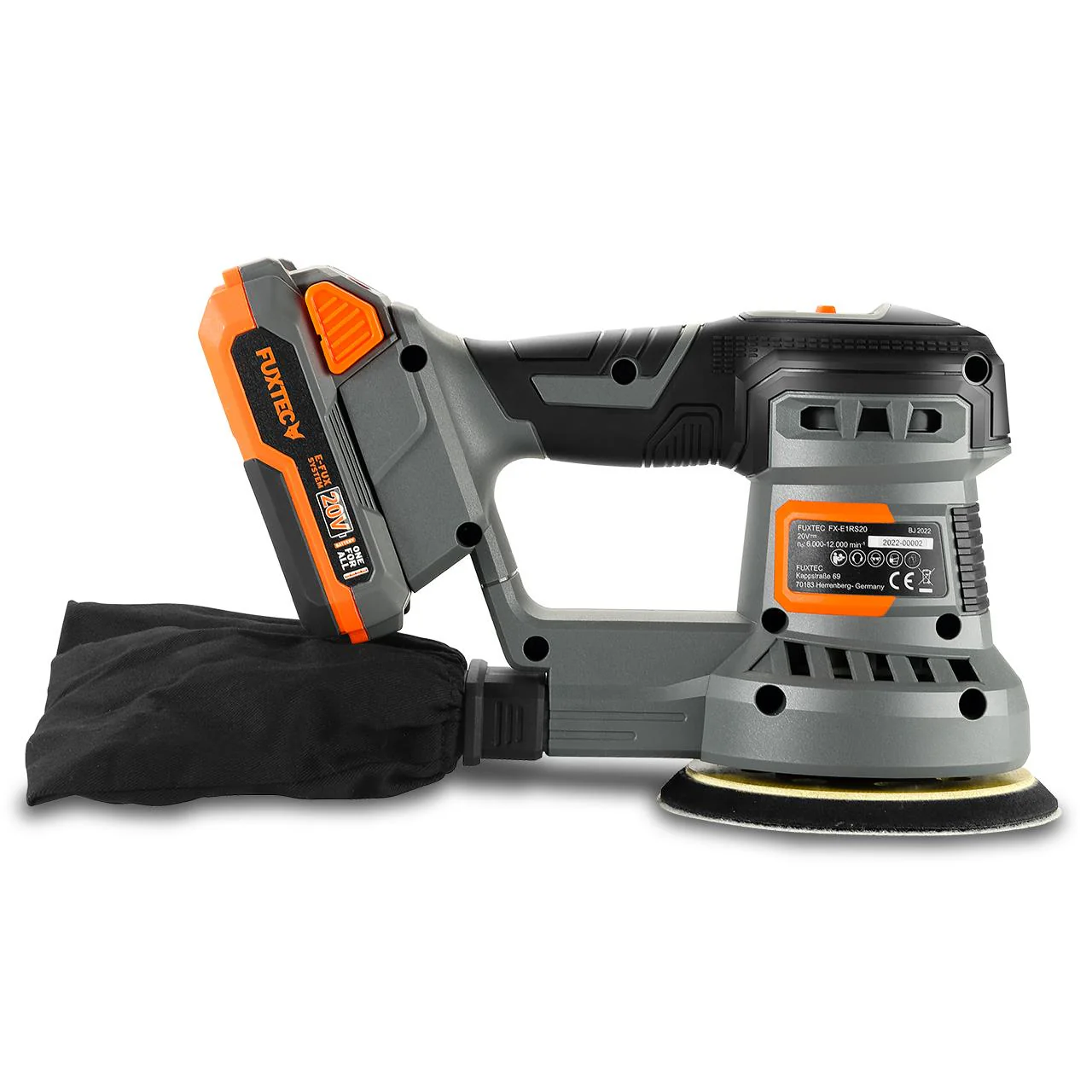 Ponceuse rotative sans fil 20V FX-E1RS20 SET avec 1 x batterie 2Ah, 1 x chargeur 1A - Image 7