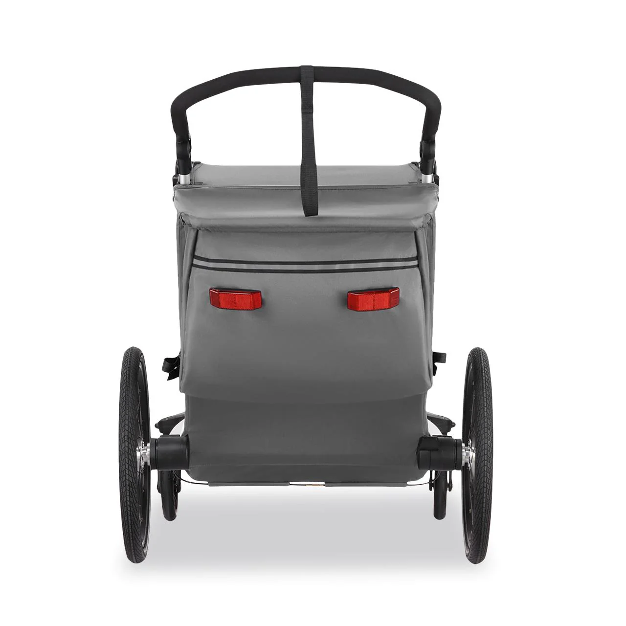Remorque à vélo Sport Cruiser gris avec roue avant Jogger incluse - Image 3