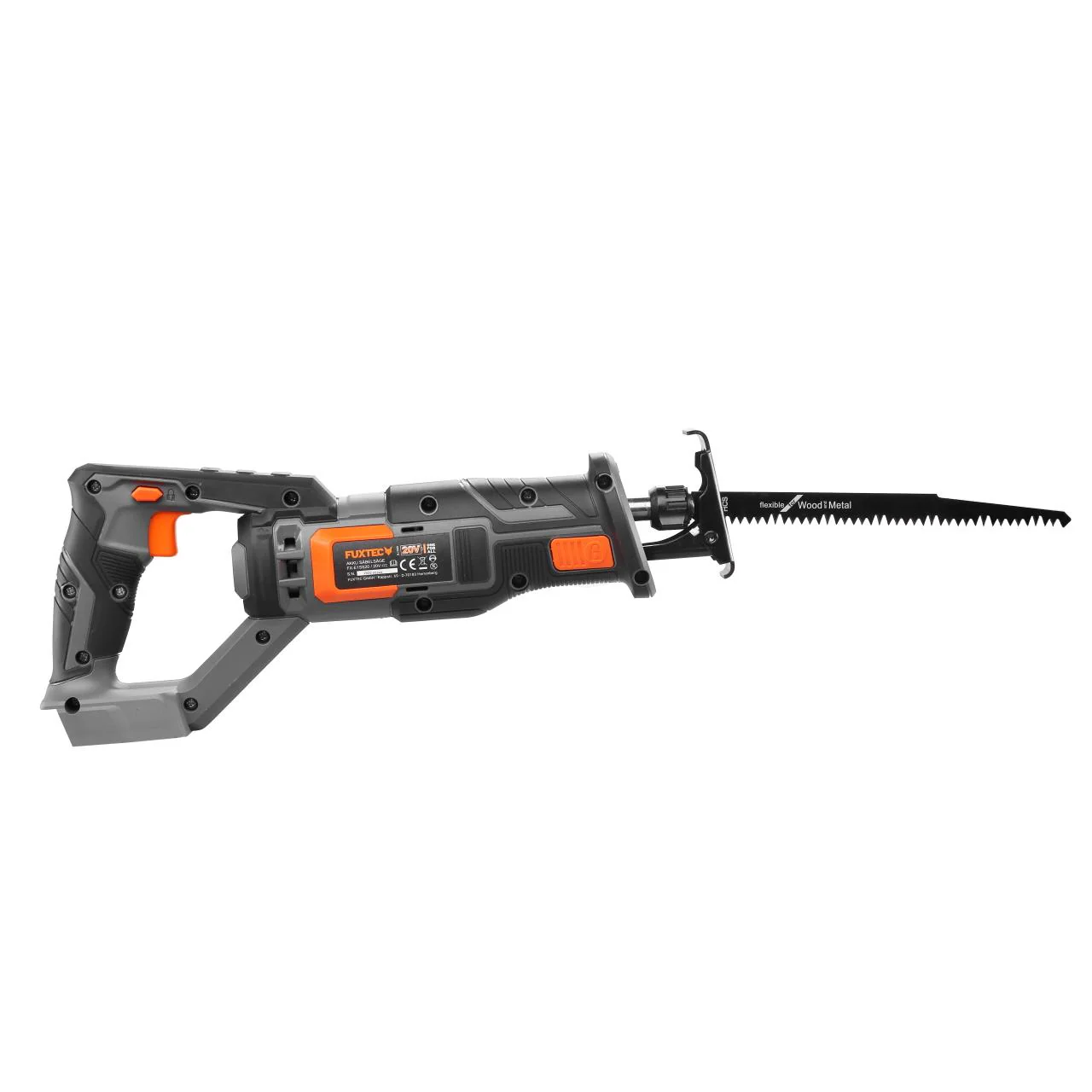 Scie sabre sans fil 20V FUXTEC FX-E1SS20 - set avec batterie 2Ah et chargeur 1A - Image 2