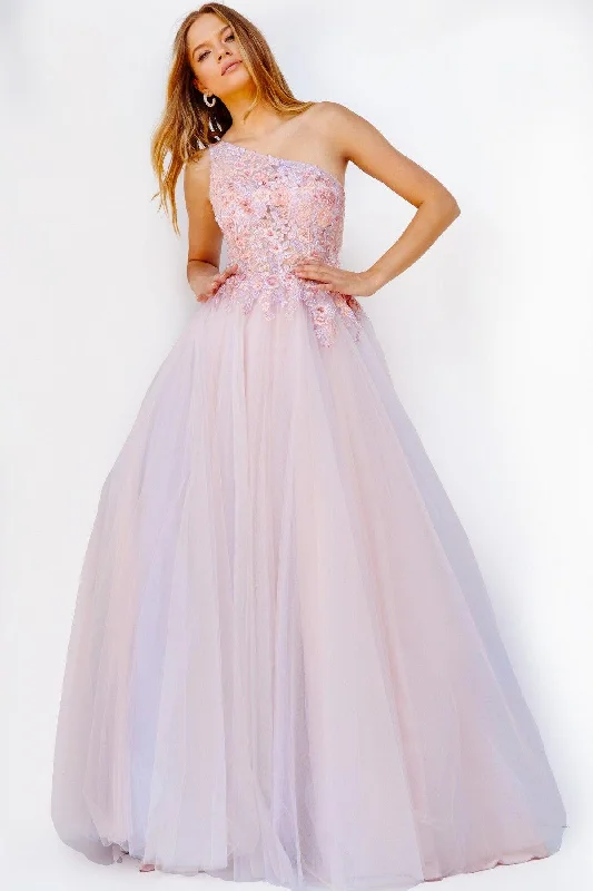 Jovani 24271 Long One Shoulder Prom Ball Gown