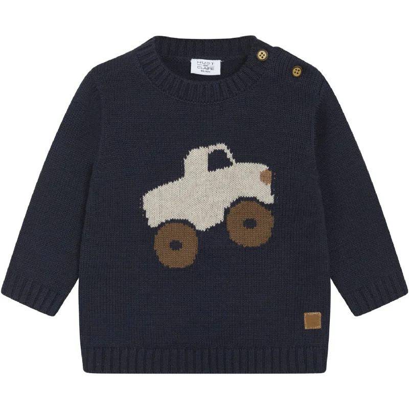 Hust & Claire Navy Pilou Pullover