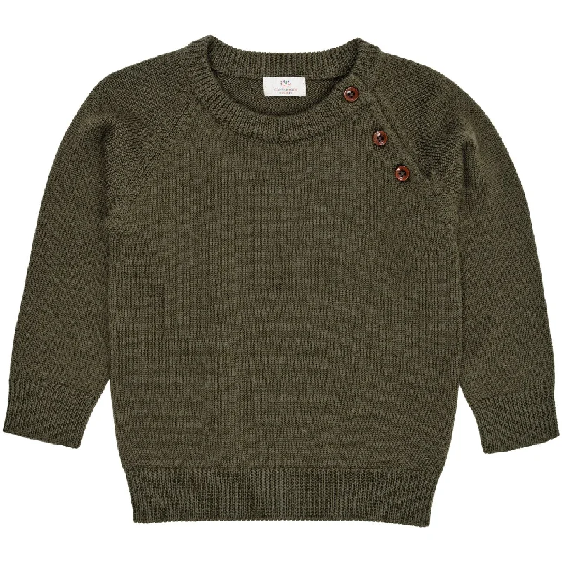 Copenhagen Colors Forrest Green Merino Classic Pullover