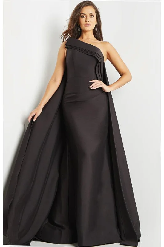 Jovani 09203 Long One Shoulder Formal Dress