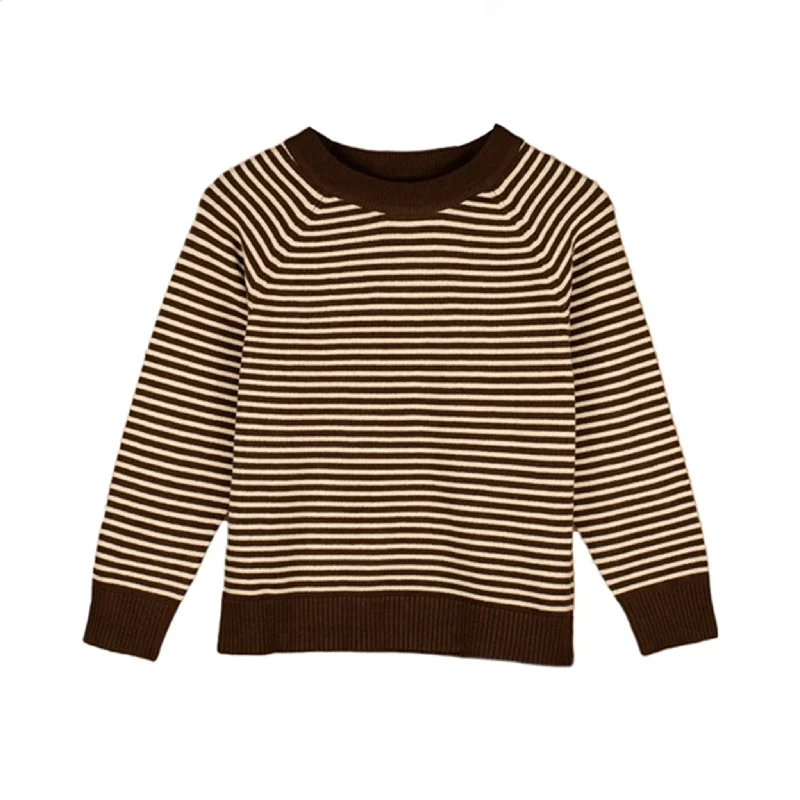 Fliink Chicory Coffee W. Sand Stripes Favo Pullover