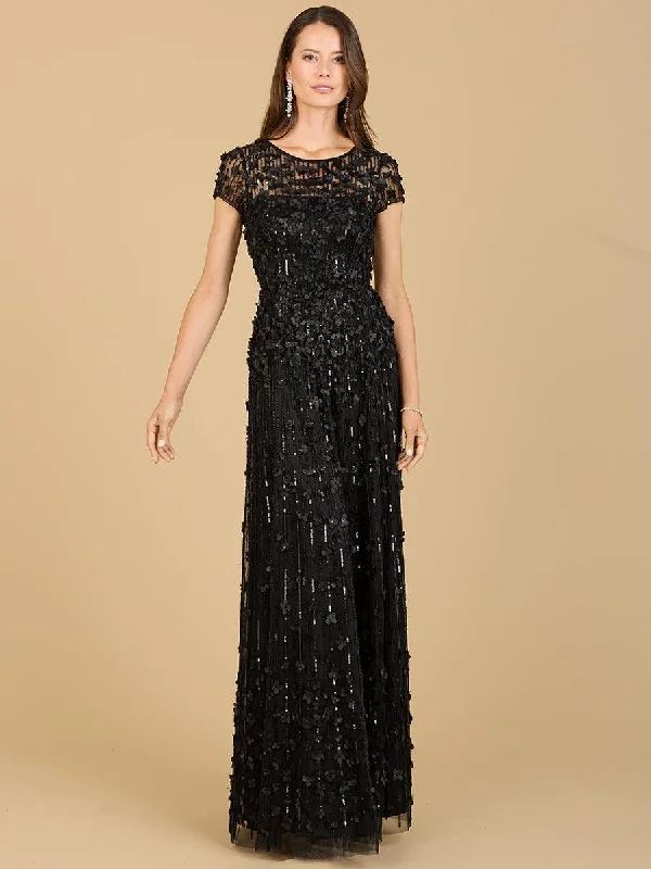 Lara Dresses 29181 Embellished Cap Sleeve Evening Long Dress