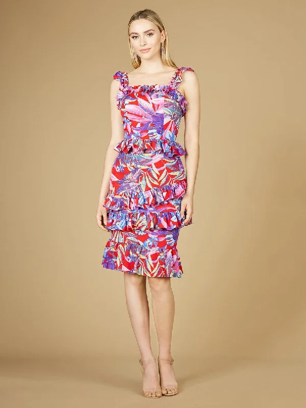 Lara Dresses 29267 Sleeveless Printed Cocktail Dress