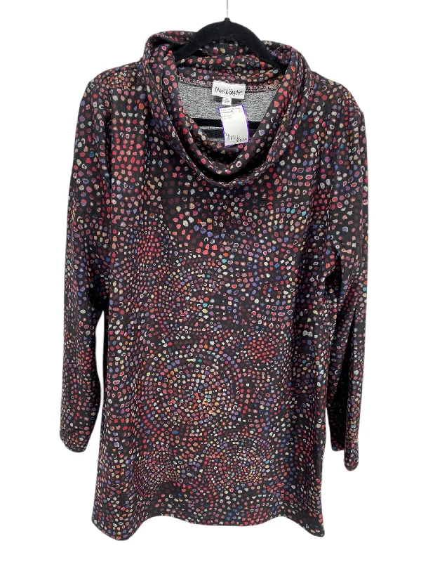 North Style Misses Size XL Black Multi Tunic