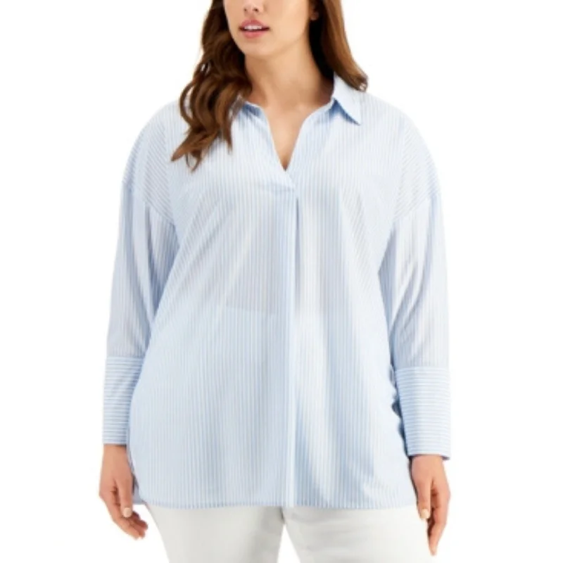 ALFANI -  Striped Pullover Shirt